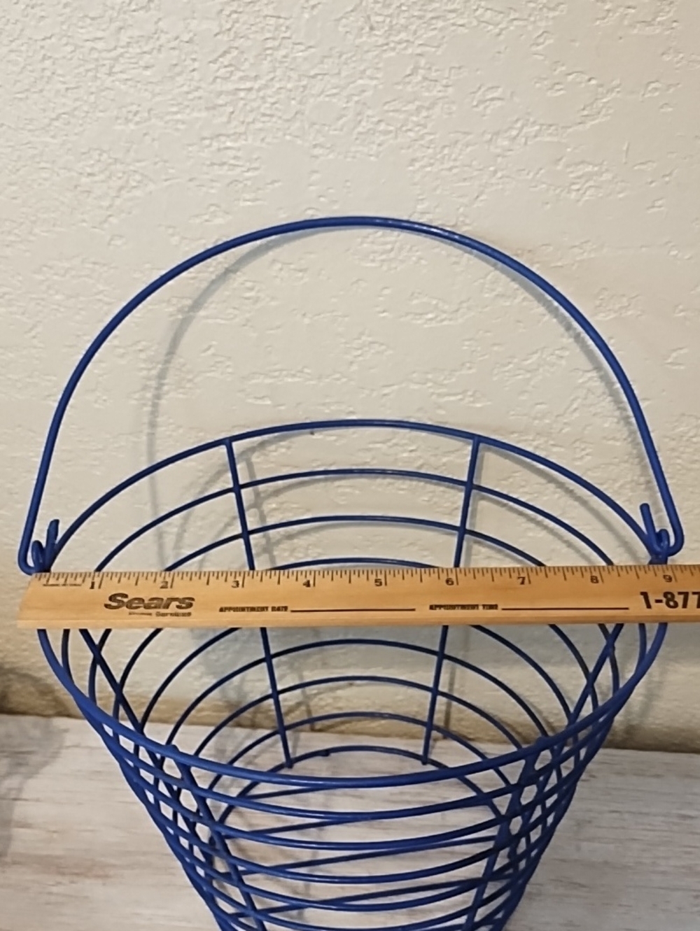 Blue Wire  Basket — Home Accents - Picture 4 of 7